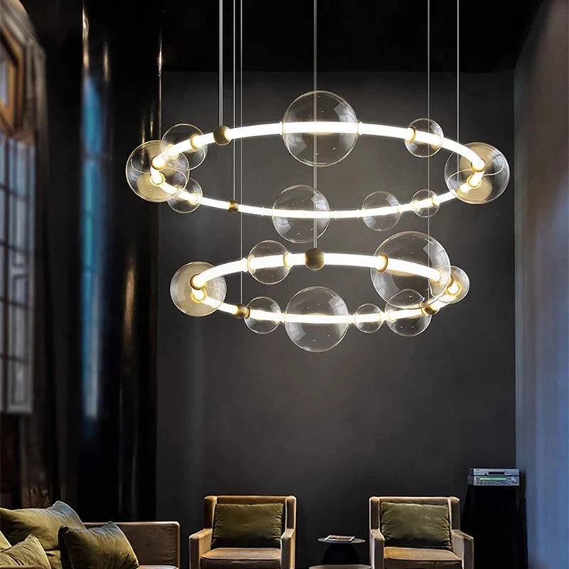 Afralia™ Modern LED Pendant Chandeliers for Living and Dining Room Lighting