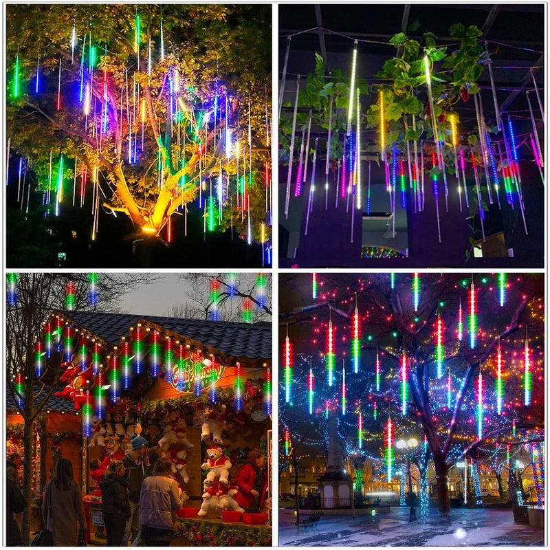 Afralia™ Meteor Shower Rain LED String Lights - Outdoor Christmas Tree Decorations