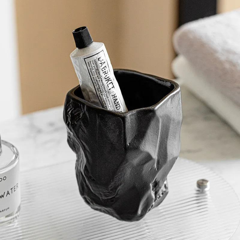 Afralia™ Irregular Shaped Mouthwash Cup & Brush Holder Silicone Mold