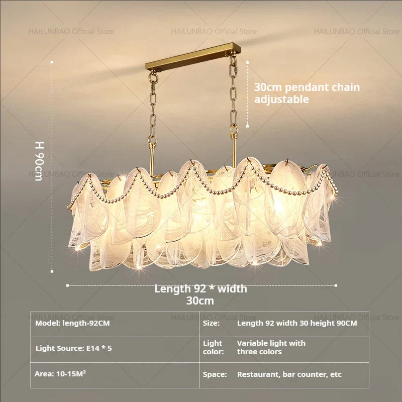 Afralia™ Magnolia Crystal Chandelier: Elegant French Style Dining Room Art Light