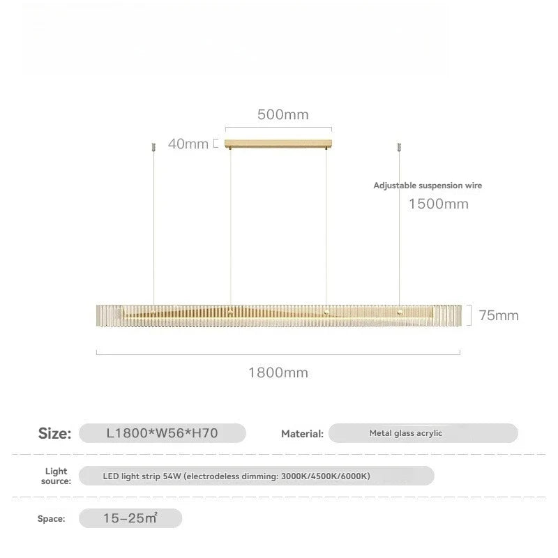 Afralia™ Gold Black Glass Pendant Light for Dining Room, LED Living Room Ceiling Decor