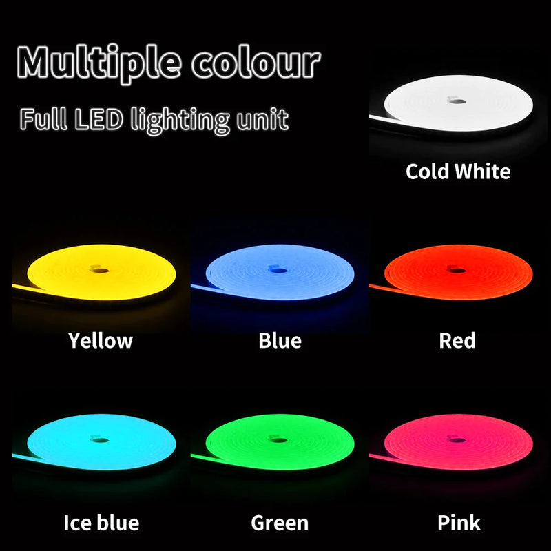 Afralia™ Waterproof SMD 2835 LED Neon Strip Light for Home Decoration