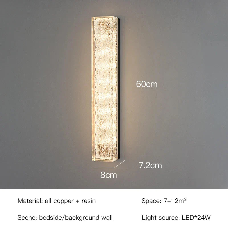 Afralia™ LED Resin Wall Lamp for Bedroom and Living Room