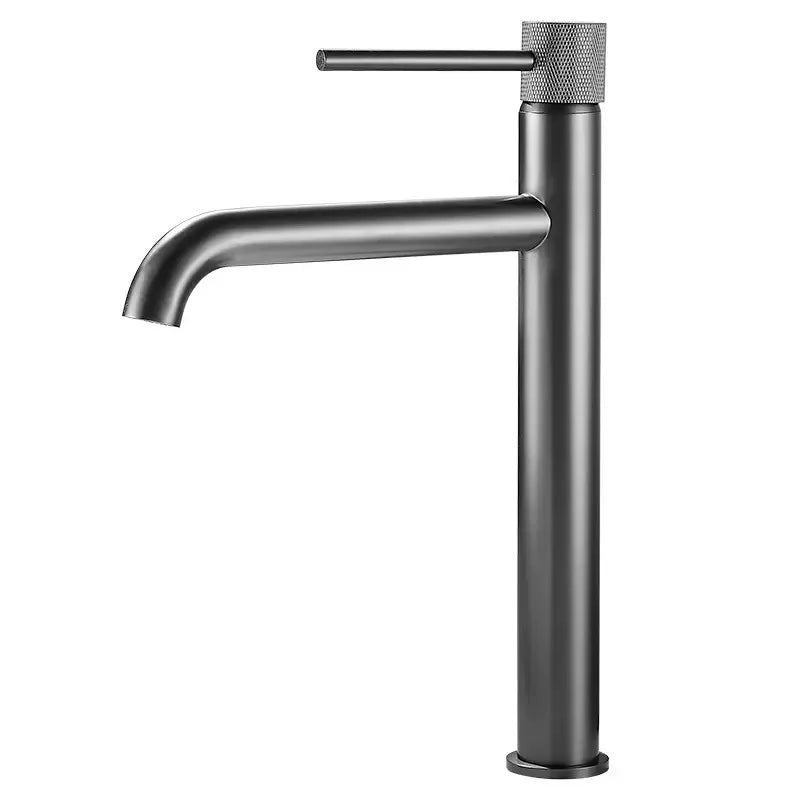Afralia™ Brushed Gold Swivel Faucet for Bathroom Basin, Hot Cold Water Sink Crane