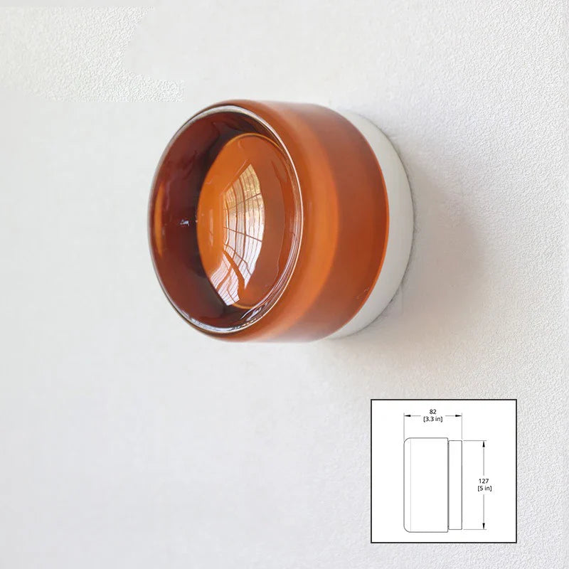 Afralia™ Glass Sconce LED Wall Lamp for Luxury Living Room & Bedroom