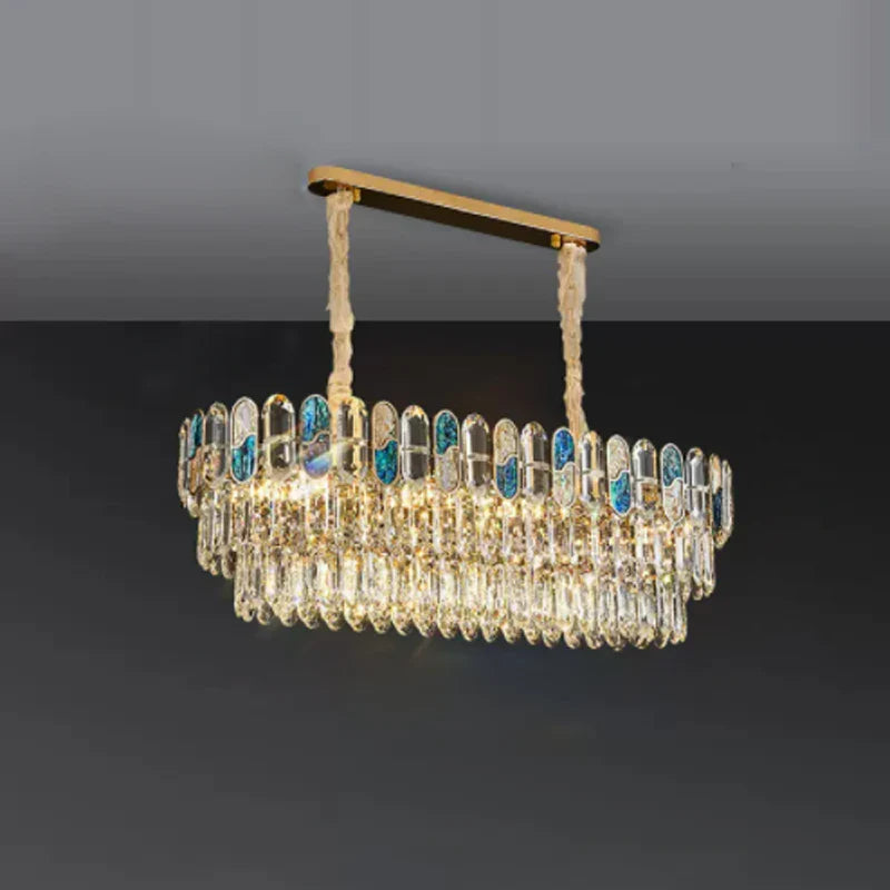 Afralia™ Crystal Chandelier LED Lighting for Living Room