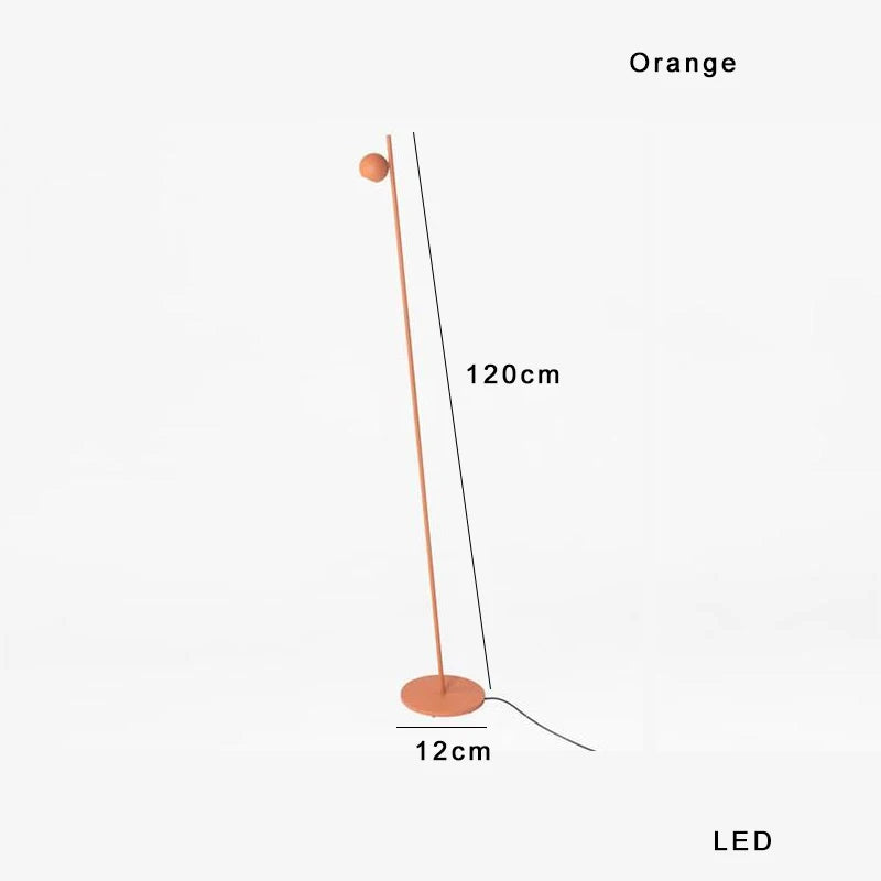 Afralia™ Nordic Table Lamp Orange Black Desk Light LED Dimmable Nightstand Fixture