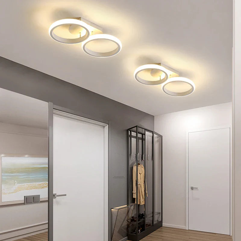 Afralia™ LED Ceiling Lamp: Modern Indoor Lighting Fixture, 36W 32W 20W, Bedroom Corridor Balcony Foyer