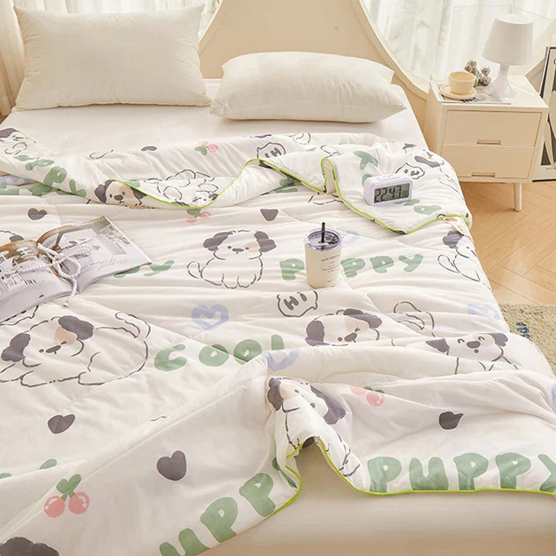 Afralia™ Summer Chill Quilt: Soft, Silky & Breathable Cooling Comforter