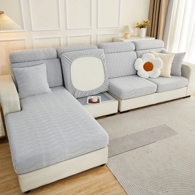 Afralia™ Jacquard Sofa Seat Cover Furniture Protector Stretch Washable Slipcovers