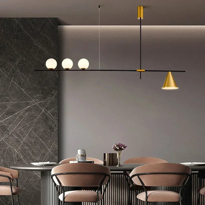 Afralia™ Glass Chandelier Pendant Light for Dining Room Kitchen Fixtures