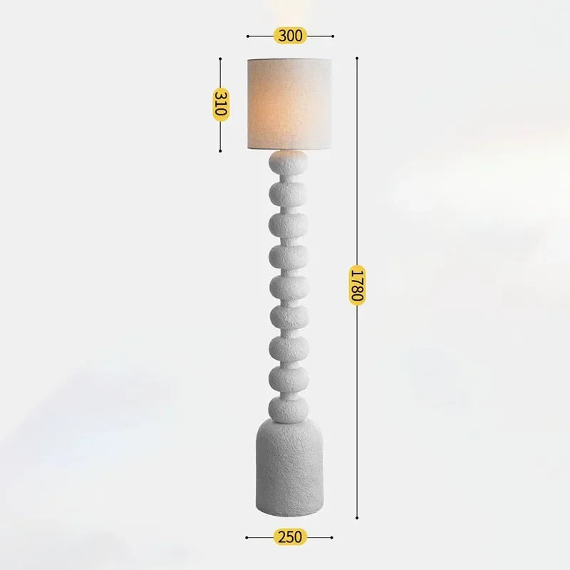 Afralia™ Minimalist Resin Floor Lamp LED E27 for Living Room Bedroom Hotel Club