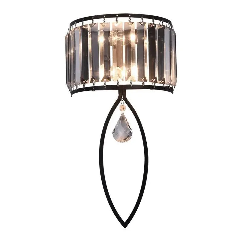 Afralia™ Crystal LED Wall Lamp for Living Room Bedroom Corridor Sconce