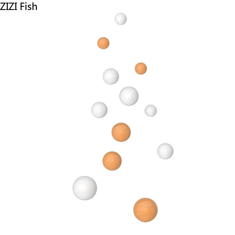 Afralia™ Metal Ball Wall Ornaments Decor for Living Room Aesthetics