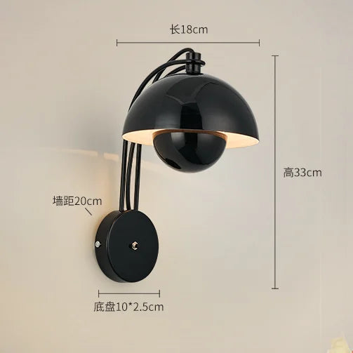 Afralia™ Flower Bud Bedroom Wall Sconce Light