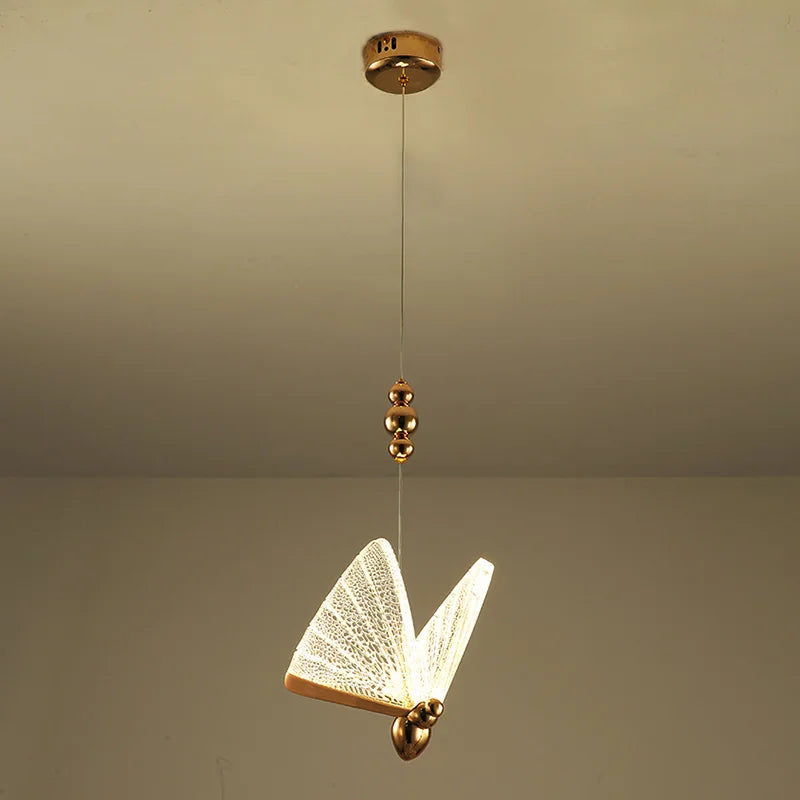 Afralia™ Nordic Butterfly Pendant Light for Kitchen Dining Room Bedroom Coffeeshop Decor