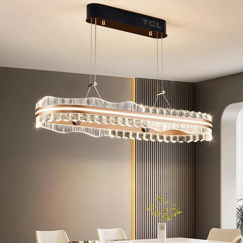 Afralia™ Modern LED Pendant Light Chandeliers for Living Room and Dining Room