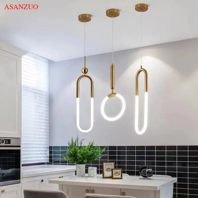 Afralia™ Nordic Ring Pendant Light for Home and Retail Spaces