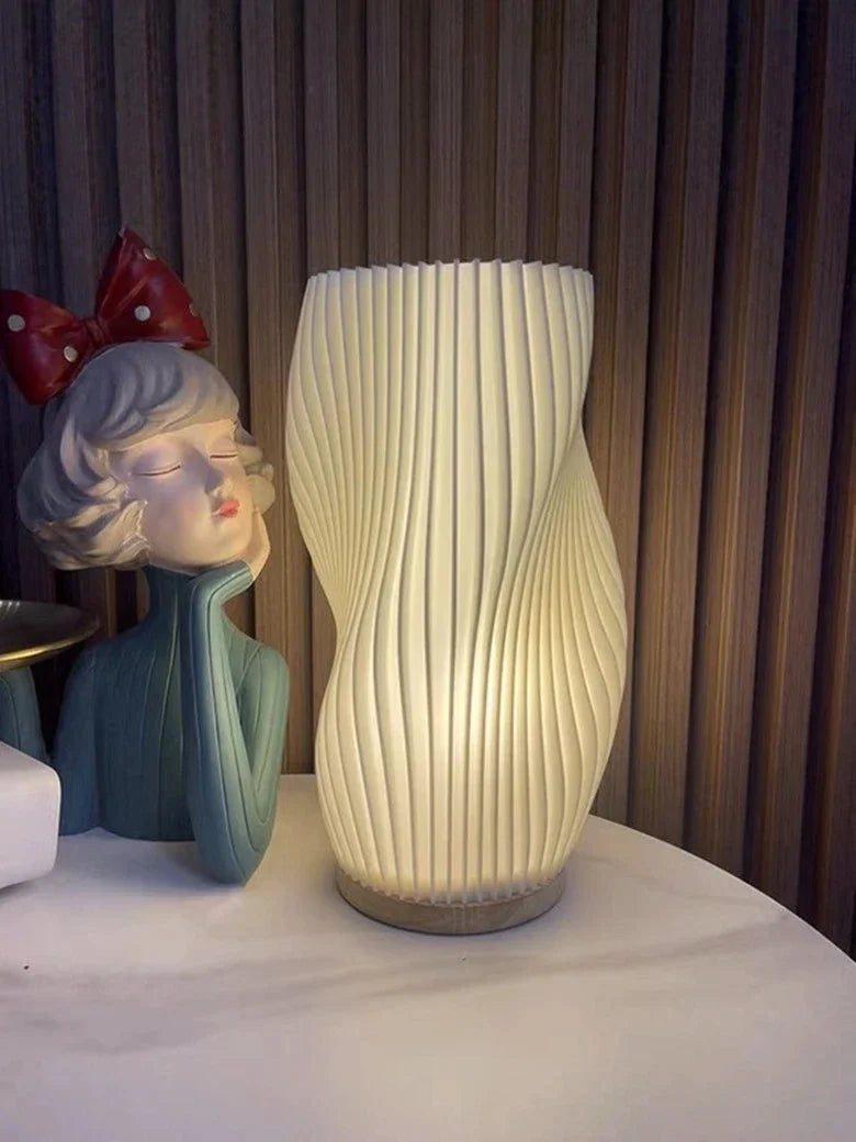 Afralia™ Nordic Girl Bedside Desk Light: USB Dimming Decorative Night Light