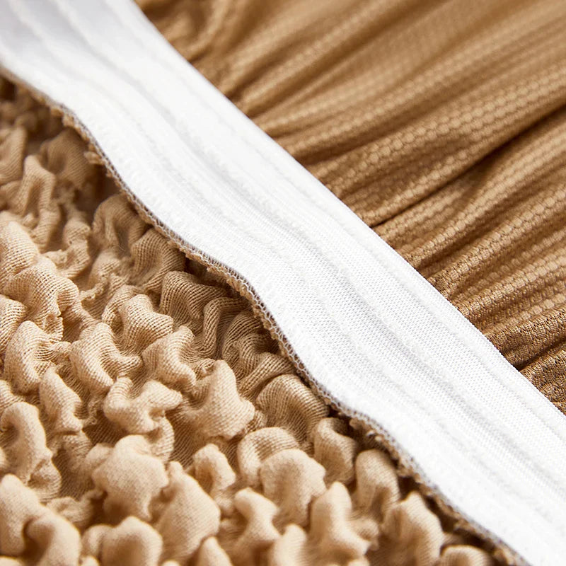 Afralia™ Wrinkled Sofa Cover Slipcovers Solid Color Sofa Protector for Chair, Loveseat, & Sofa