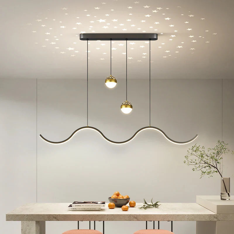 Afralia™ Nordic LED Chandeliers for Dining Room, Living Room, and Bedroom