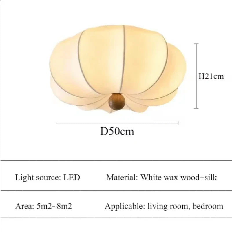 Afralia™ Retro Silk Pendant Light for Home Decor and Dining Room Lighting
