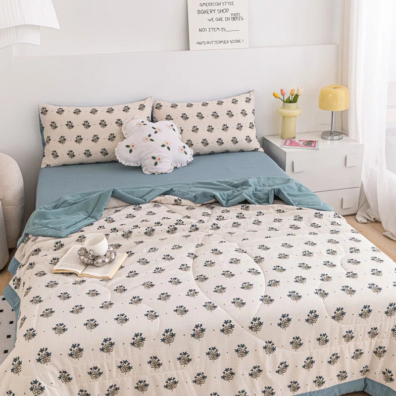 Afralia™ Summer Soybean Fiber Quilt: Cool Air Conditioning Blanket for Home & Office