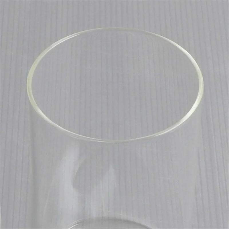 Afralia™ Clear Glass Cylinder Lamp Shade for E27 E26 Socket - Vanity Chandelier Floor Light