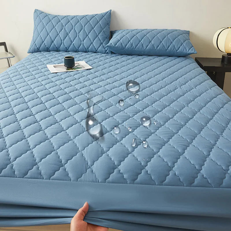 Afralia™ Waterproof Quilted Mattress Cover with Elastic Band