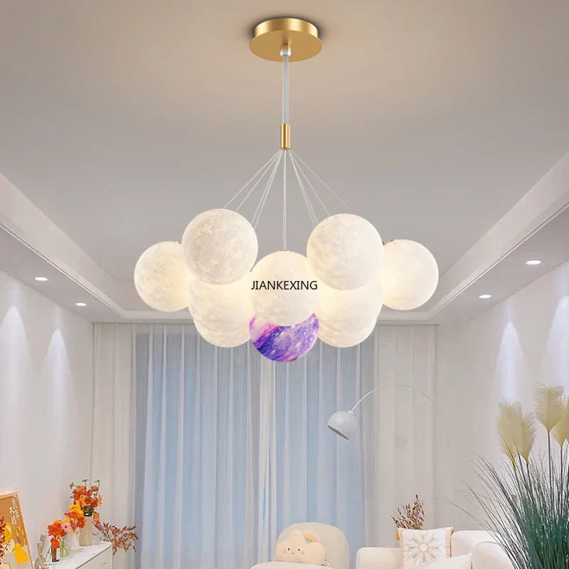 Afralia™ Bubble Ball LED Pendant Lights: Modern Chandelier for Living Dining Bedroom Office Decor