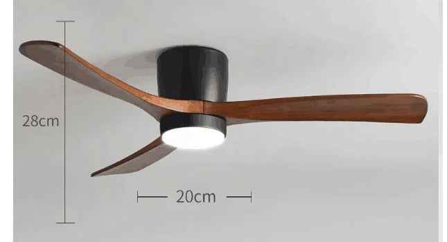 Afralia™ Modern Ceiling Fans 36-56" with DC Motor, Reversible Blades, Remote Control & LED