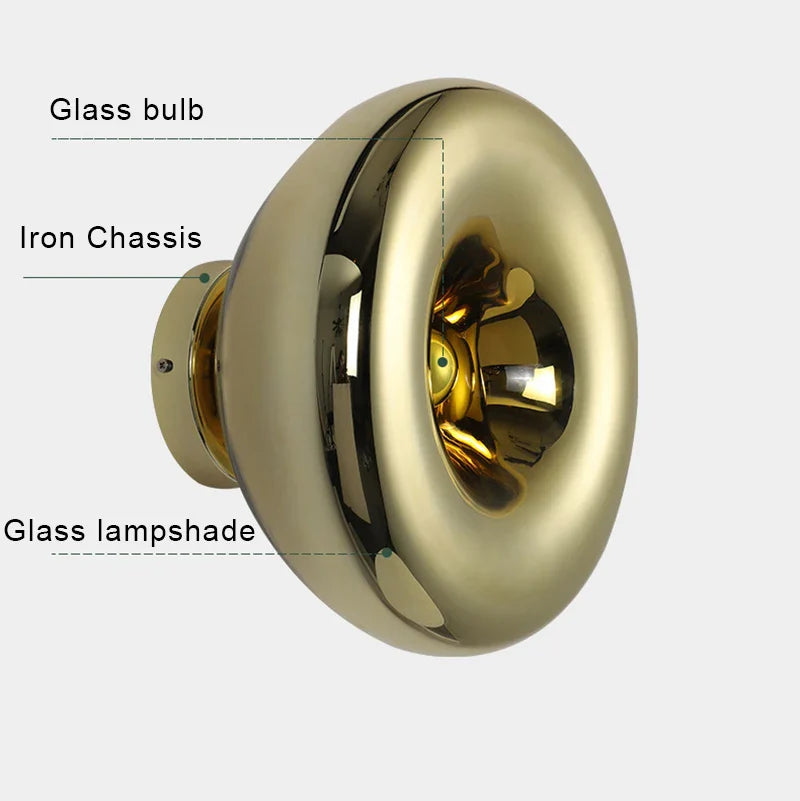 Afralia™ Modern Glass Wall Light Sconces for Bedroom Living Room Lighting