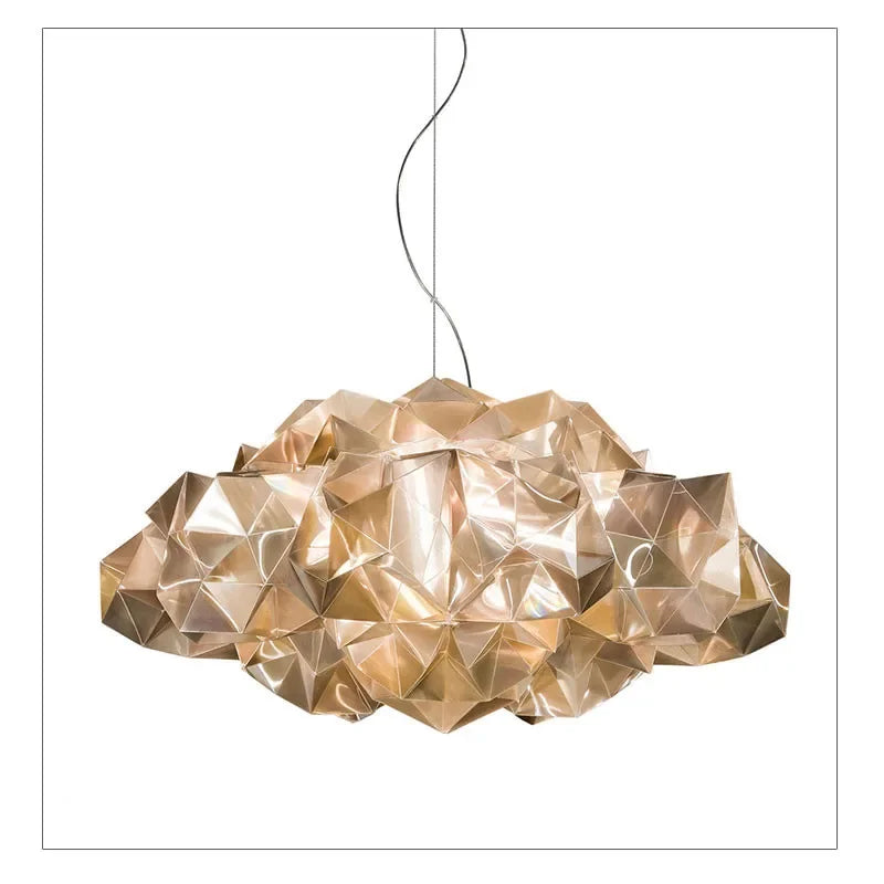 Afralia™ Clouds White Gold Pendant Light