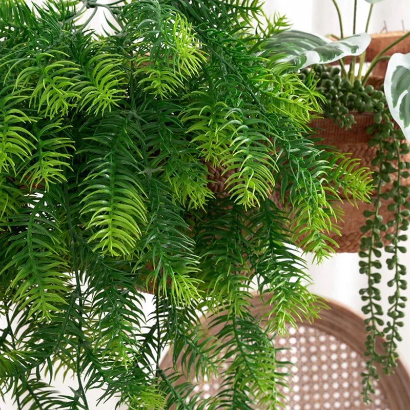 Afralia™ Pine Needles Vine: Artificial Plants for Home, Party, Wedding, Indoor, Outdoor Decor