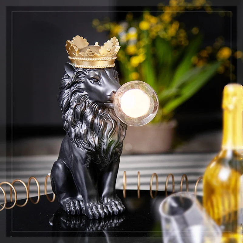 Afralia™ Small Animal Night Light Sculpture: Resin Decorative Bedroom Ornament. Great Gift!