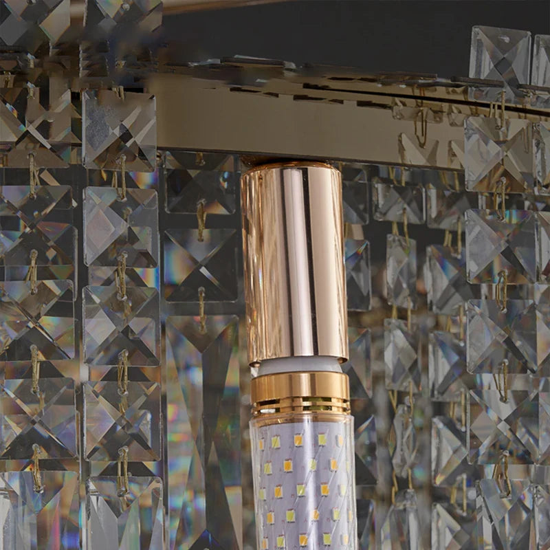 Afralia™ Luxury Crystal Chandelier for Living Room, Bedroom, and Restaurant