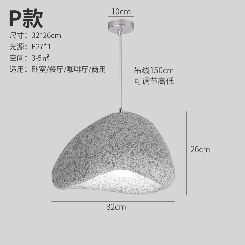 Afralia™ Minimalist Resin Pendant Light: Modern Nordic Chandelier for Restaurant and Bar Counter