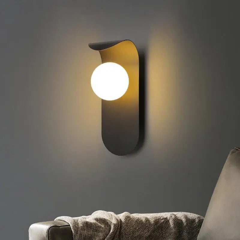 Afralia™ LED Round Wall Lamp for Modern Living Room and Bedroom Lighting