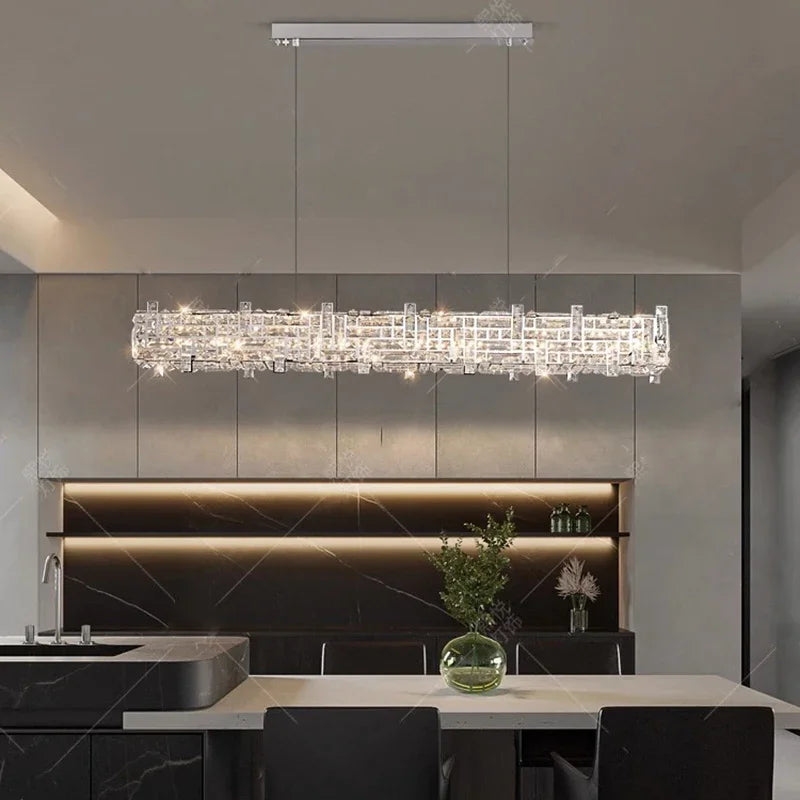 Afralia™ Modern Chandelier Pendant Lamp for Dining Room - Indoor Lighting