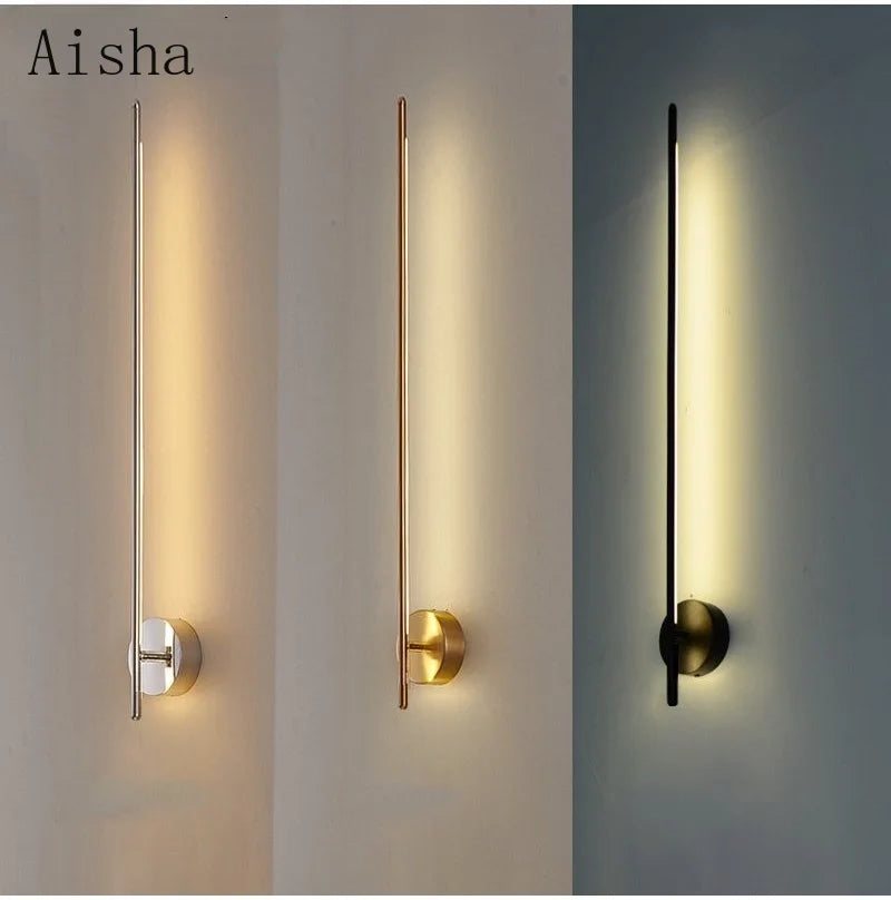 Afralia™ Nordic Style Long Strip Wall Lamps for Living Room Art Decor and Bedroom Lighting