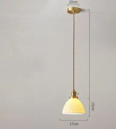 Afralia™ Blue Glass Pendant Light for Bedroom Dinning Living Room