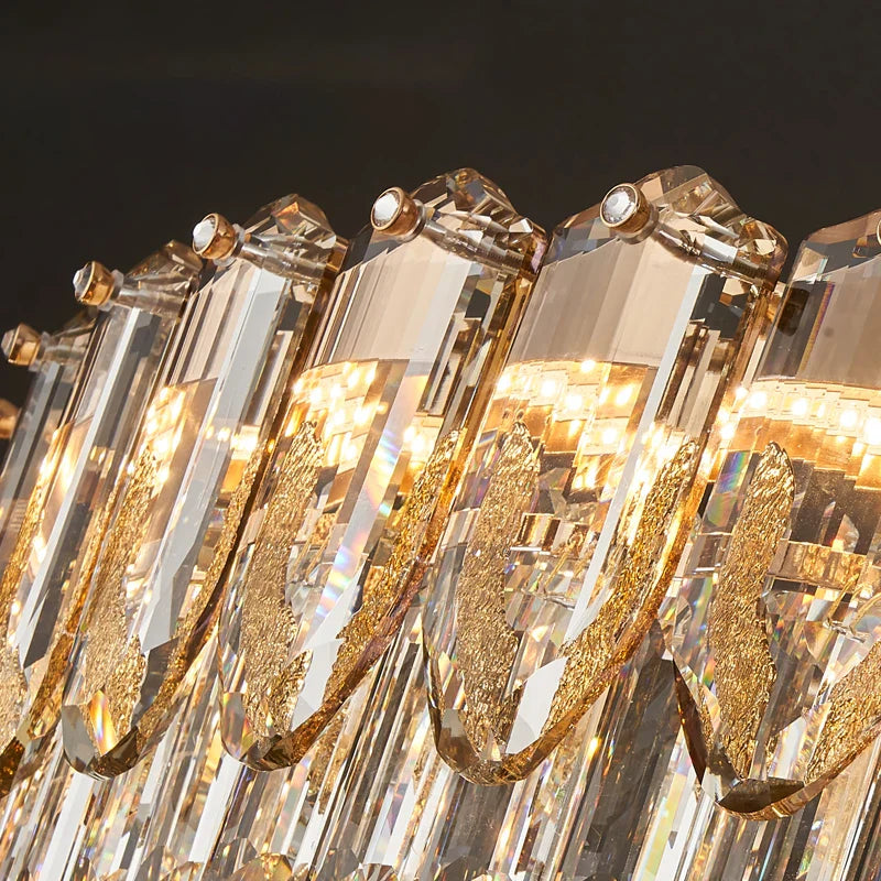 Afralia™ Crystal Luxury Chandelier for Living Room, Bedroom, Dining Room - Elegant European Style Lighting