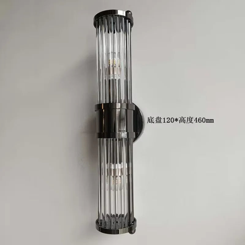 Afralia™ Glass Rod Wall Sconce Vanity Lights - Up/Down Wall Mounted Lamps