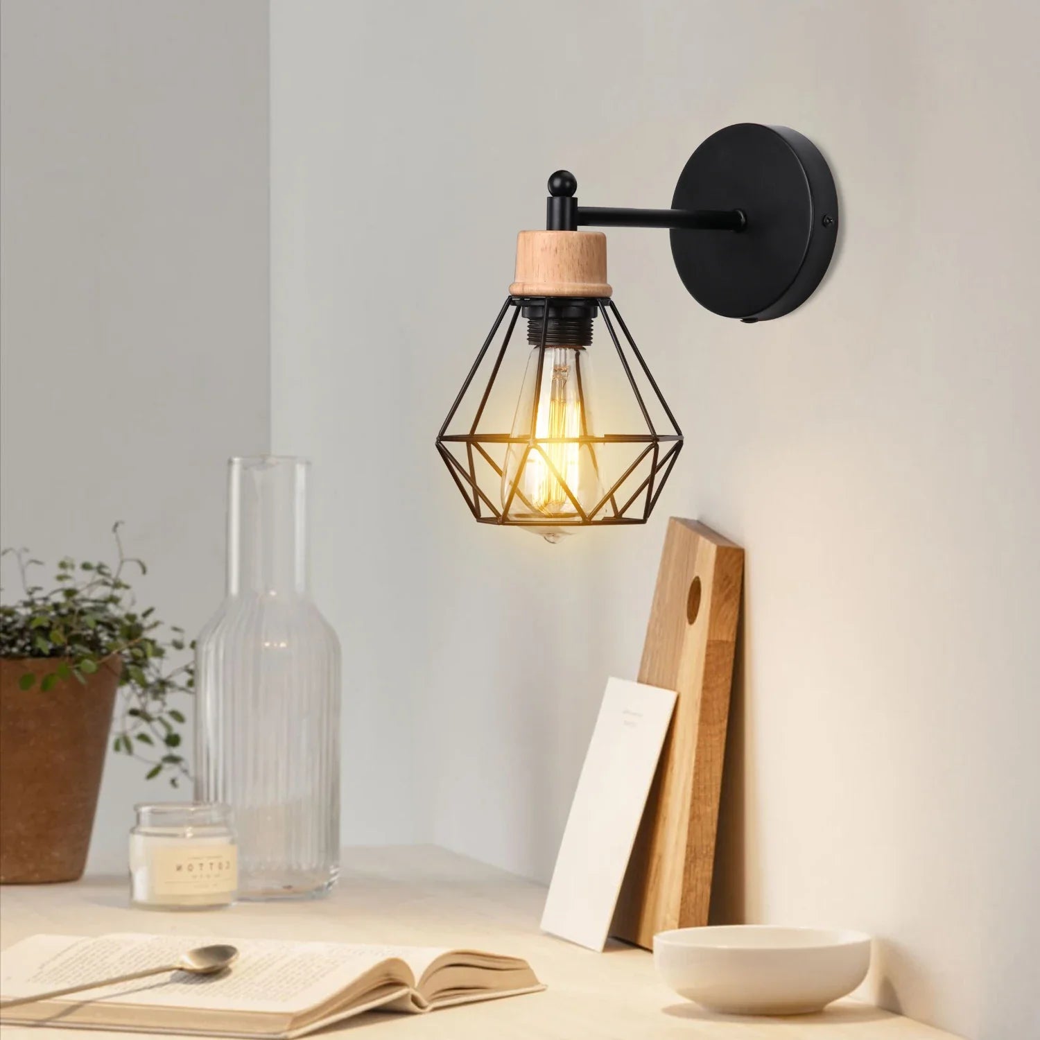 Afralia™ Nordic Macarons Wall Sconce Light for Living Room Bedroom, E27 Base Fixture