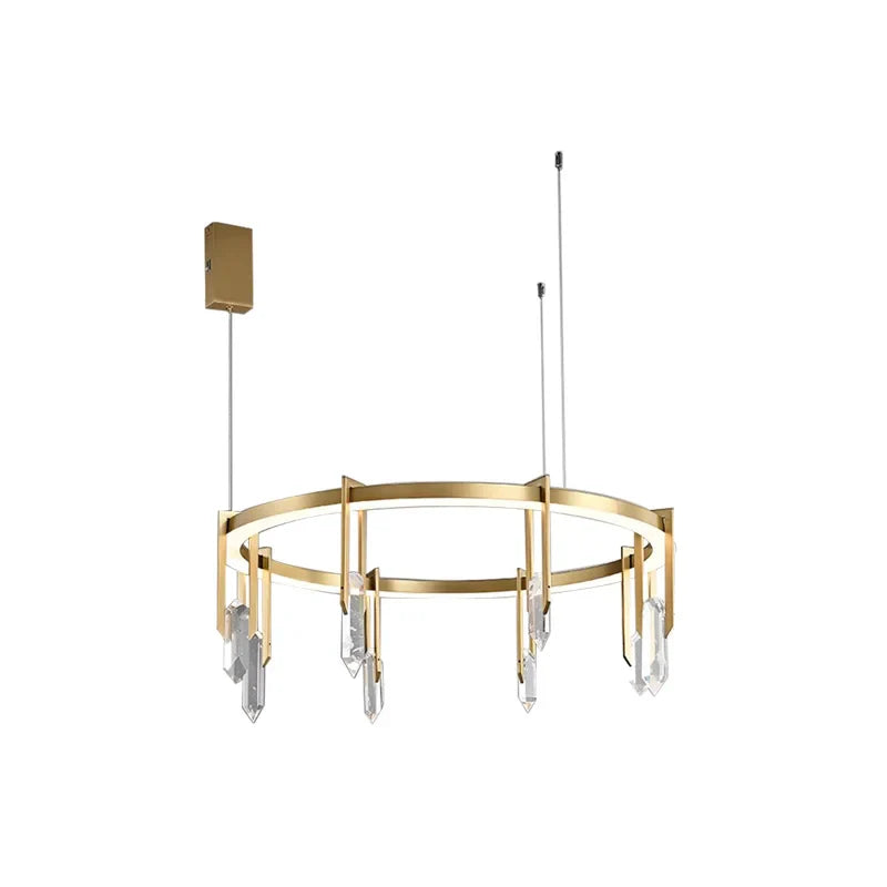 Afralia™ Crystal Pendant Light - Vintage Modern LED Hanging Fixture