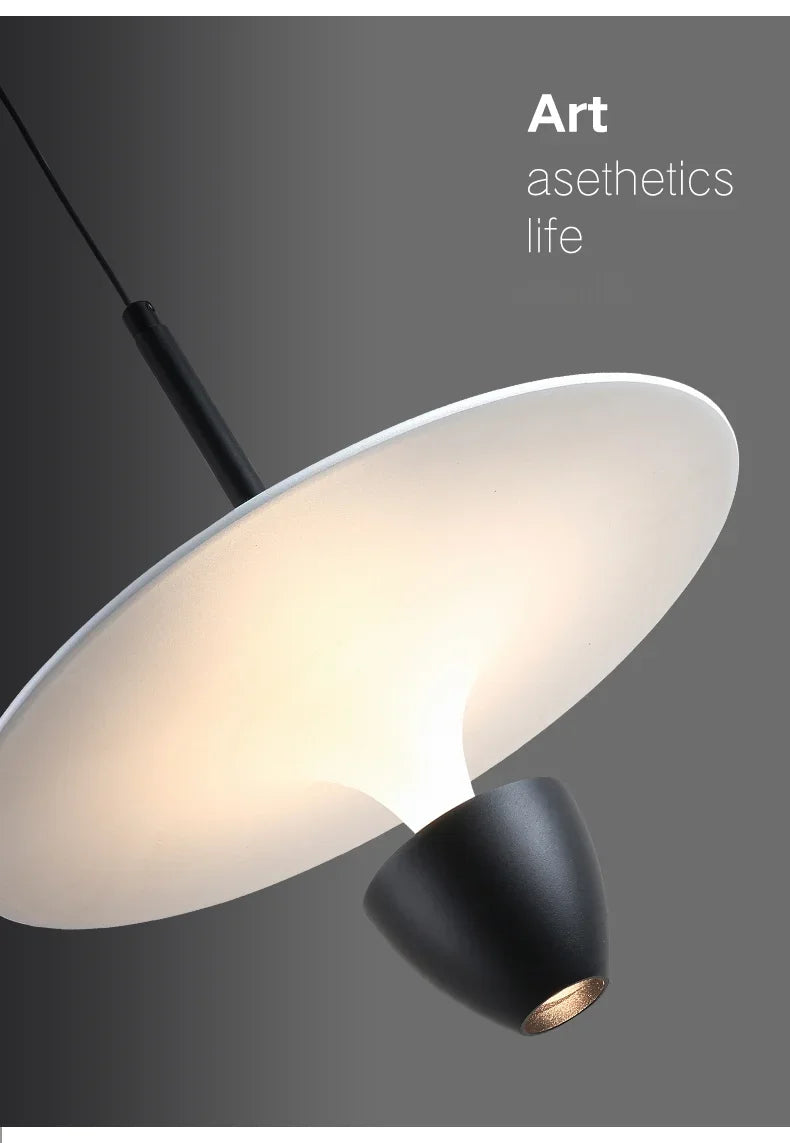 Afralia™ Nordic Minimalist LED Chandelier for Bedroom, Restaurant, Bar - Interior Lighting Solution