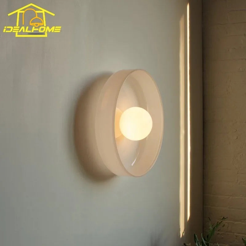 Afralia™ Medieval Stained Glass LED Wall Lamp for Bedroom & Living Room