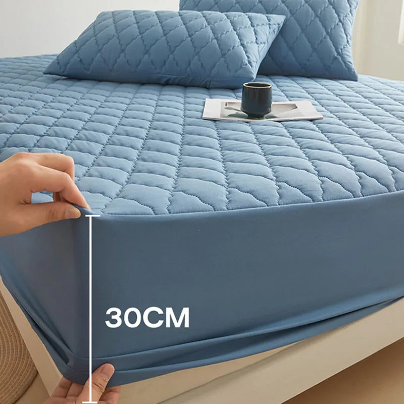 Afralia™ Waterproof Quilted Mattress Cover with Elastic Band