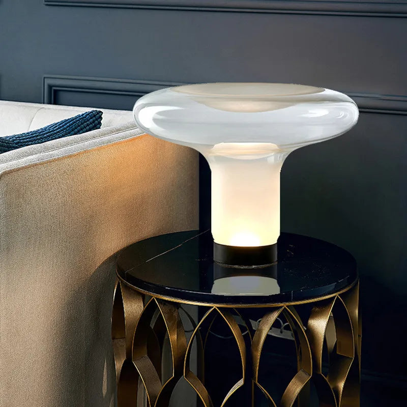 Afralia™ Glass LED Table Lamp: Stylish Lighting for Living Room, Bedroom & Study