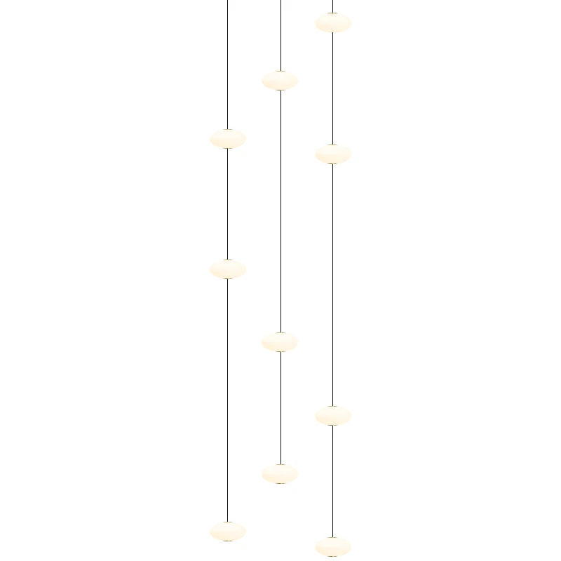 Afralia™ Modern Nordic LED Ceiling Chandelier for Home Living Room Staircase Lighting